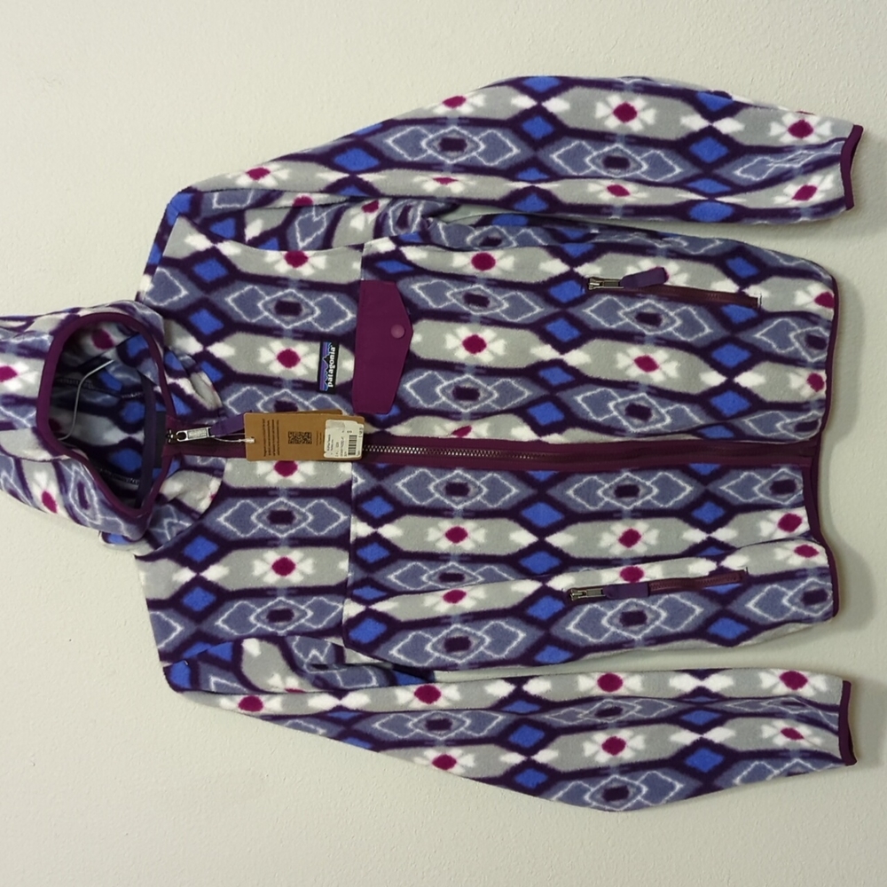 NEW Small PATAGONIA Purple LIGHTWEIGHT SNAP-T HOODED JACKET WOMEN'S Medium/L - Picture 3 of 9